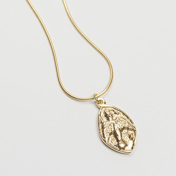 Iona Celtic Dove and Cross Charm, 9ct Gold